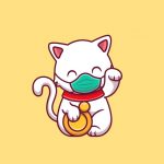 lindo-gato-afortunado-mascara-dibujos-animados-icono-ilustracion-concepto-icono-sano-animal-aislado-estilo-dibujos-animados-plana_138676-2345